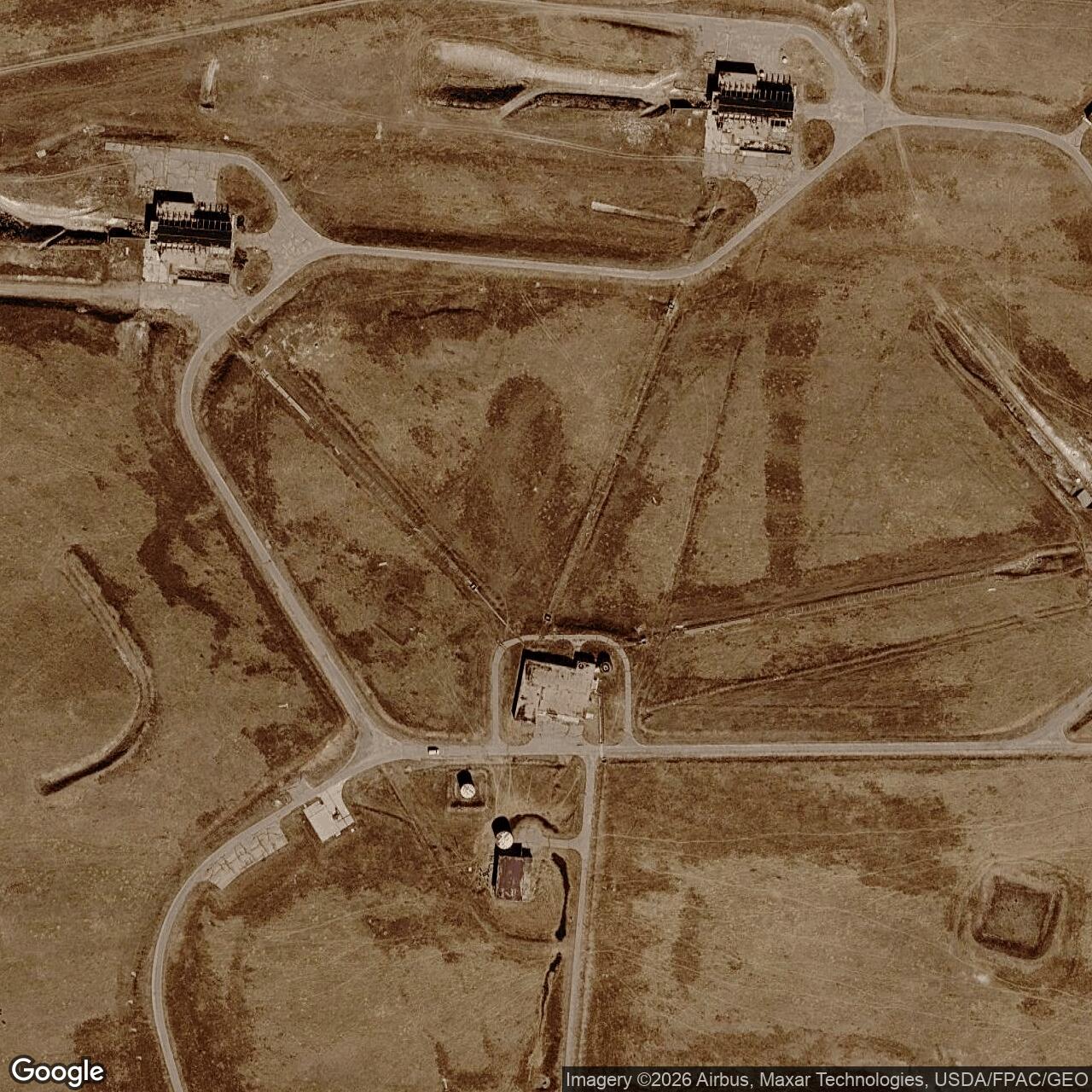 Current Google Satellite Image of Atlas D Site 565-C, Wyoming