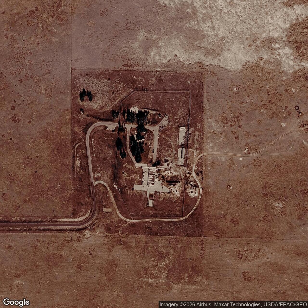 Current Google Satellite Image of Atlas E Site 566-1, Wyoming