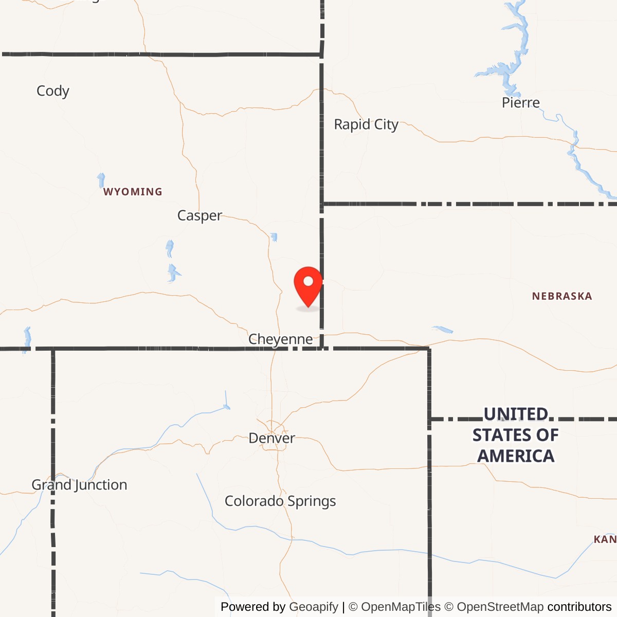 Map showing location of Atlas E Site 566-2, Wyoming