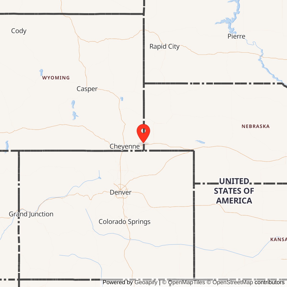 Map showing location of Atlas E Site 566-3, Wyoming