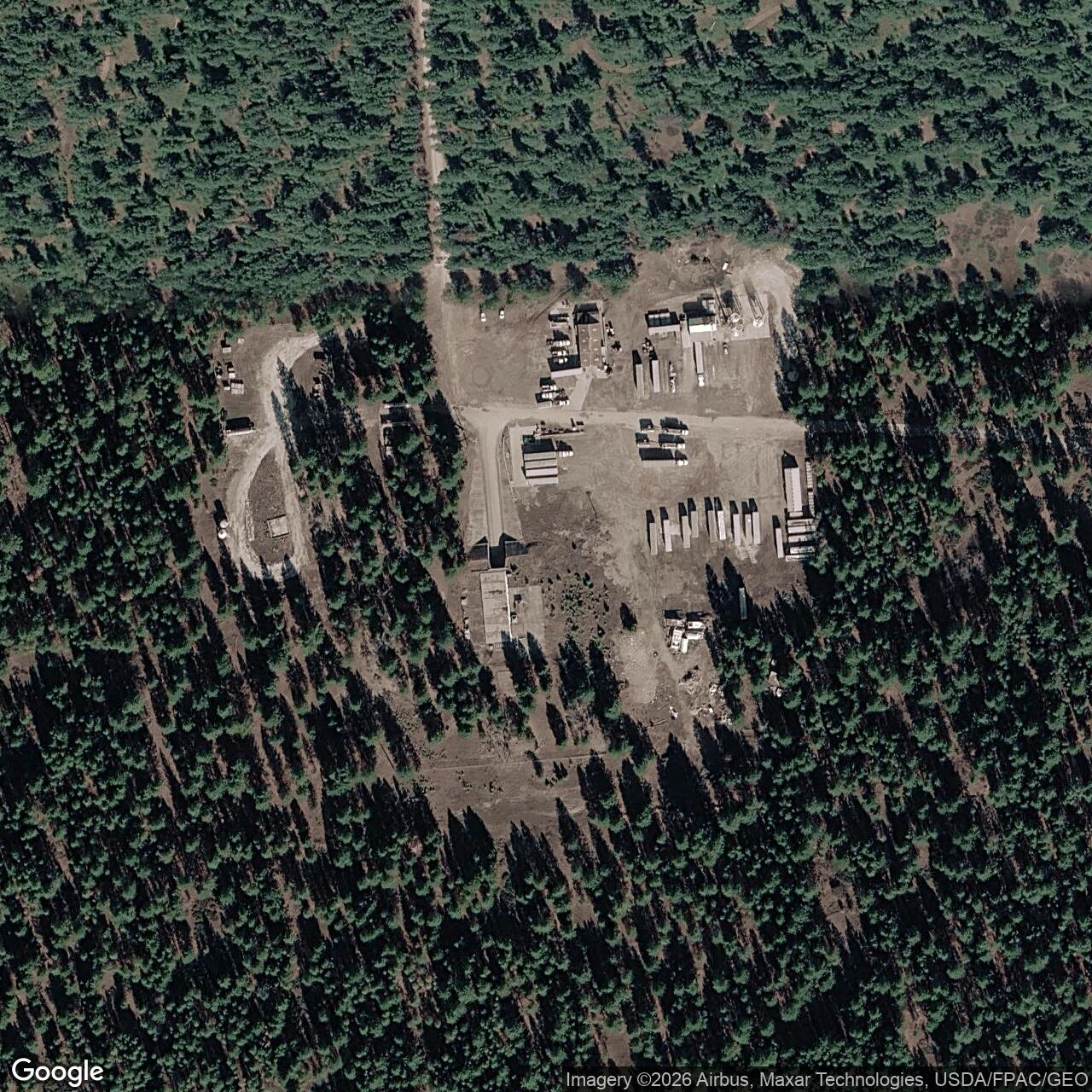 Current Google Satellite Image of Atlas E Site 567-1, Washington