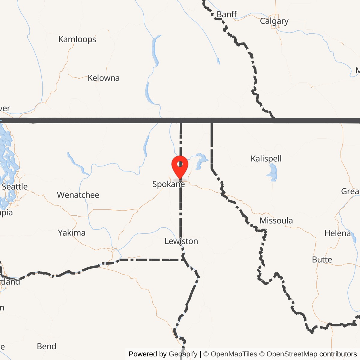 Map showing location of Atlas E Site 567-2, Washington