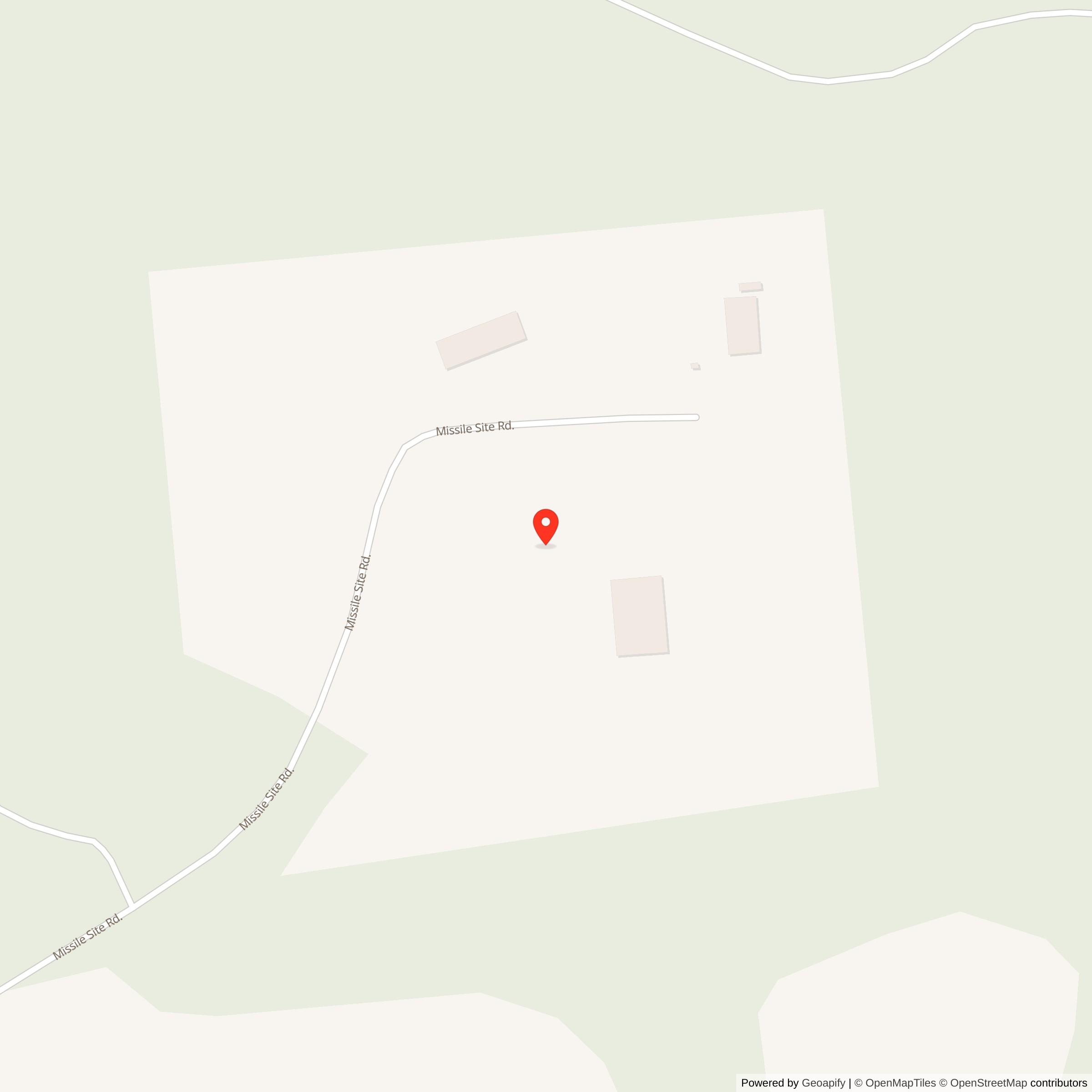 Map showing location of Atlas E Site 567-9, Washington