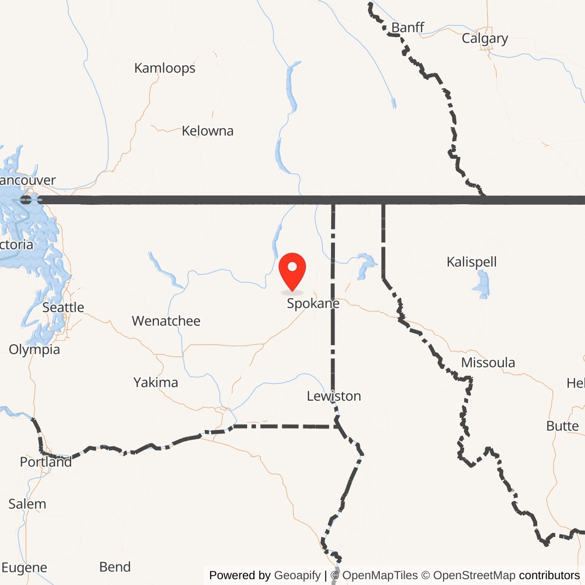 Map showing location of Atlas E Site 567-9, Washington