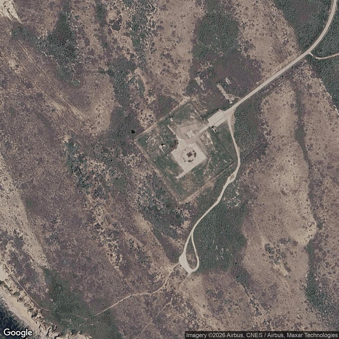 Current Google Satellite Image of Atlas F Site 576-E, California