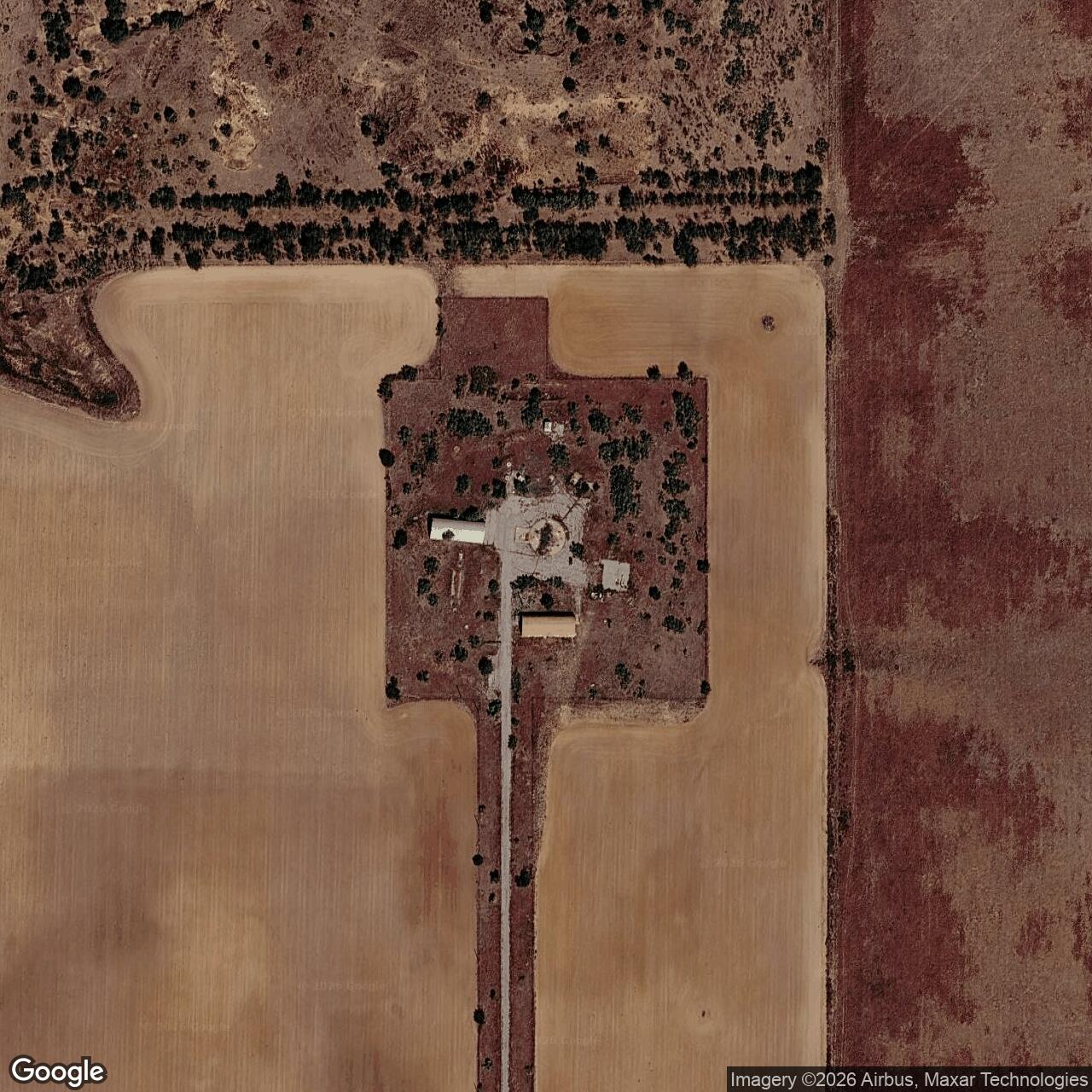 Current Google Satellite Image of Atlas F Site 577-10, Oklahoma