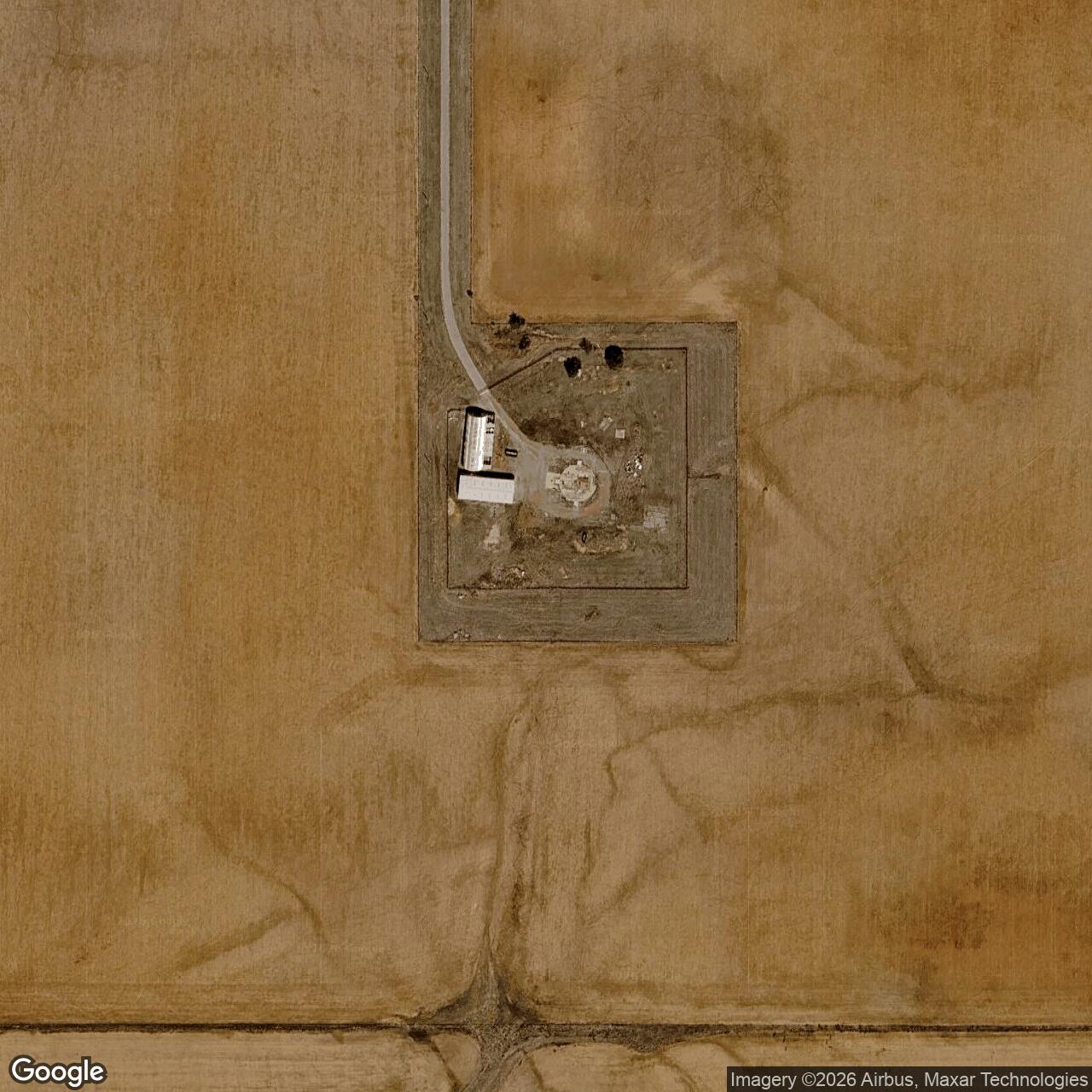 Current Google Satellite Image of Atlas F Site 577-12, Oklahoma