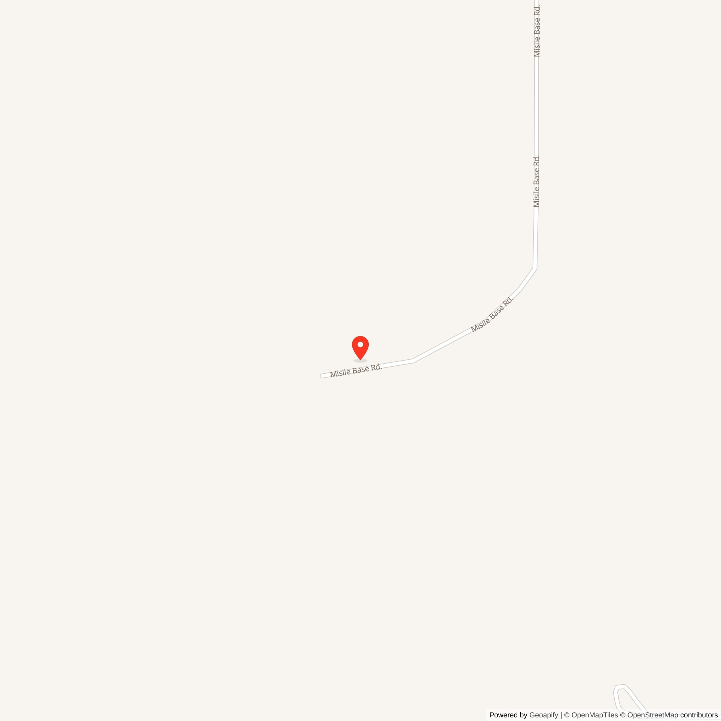 Map showing location of Atlas F Site 577-4, Oklahoma