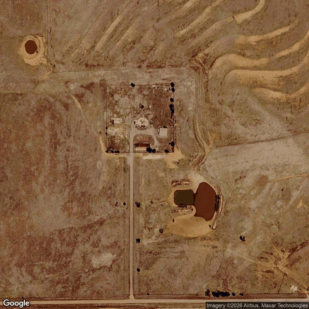 Current Google Satellite Image of Atlas F Site 577-6, Oklahoma