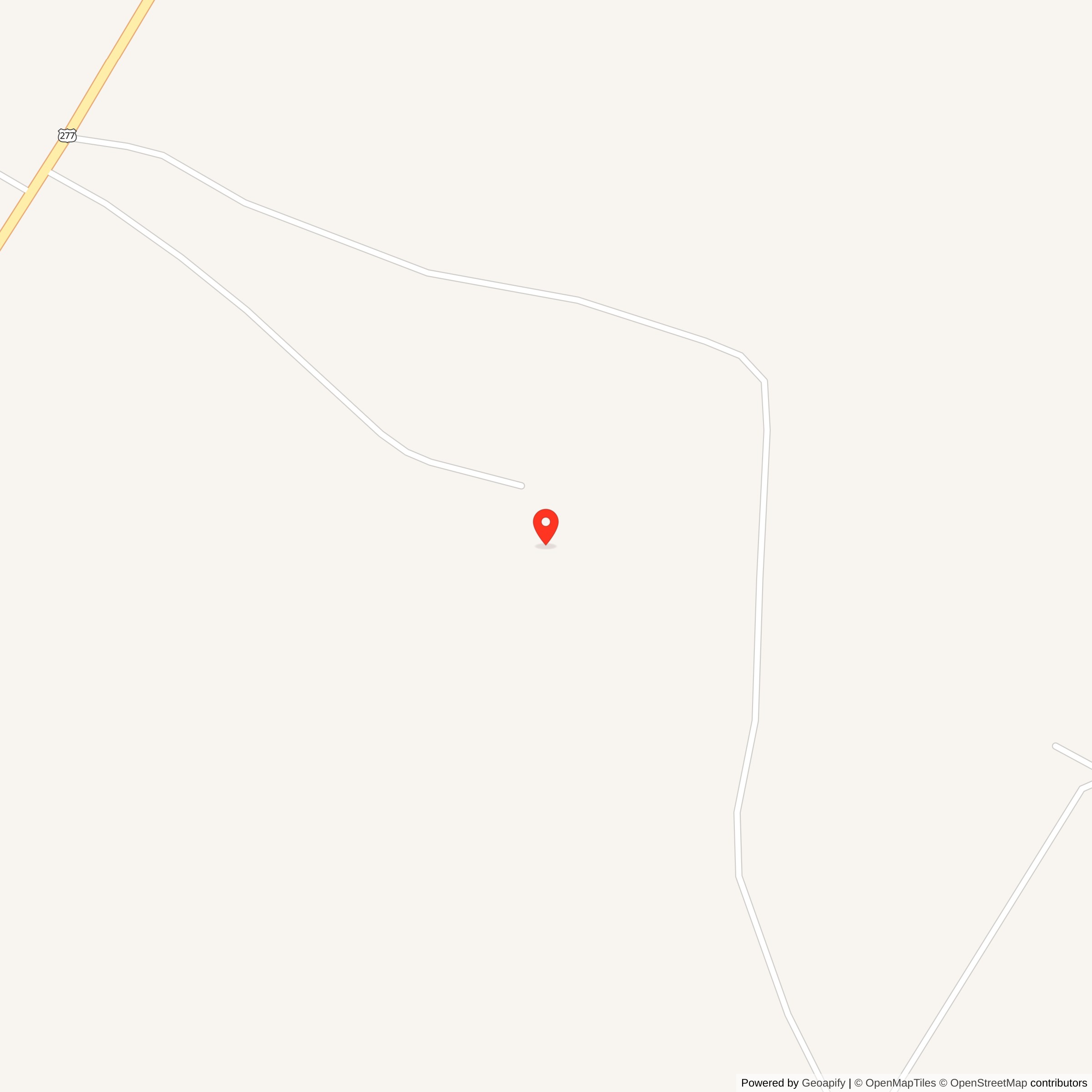 Map showing location of Atlas F Site 578-9, Texas