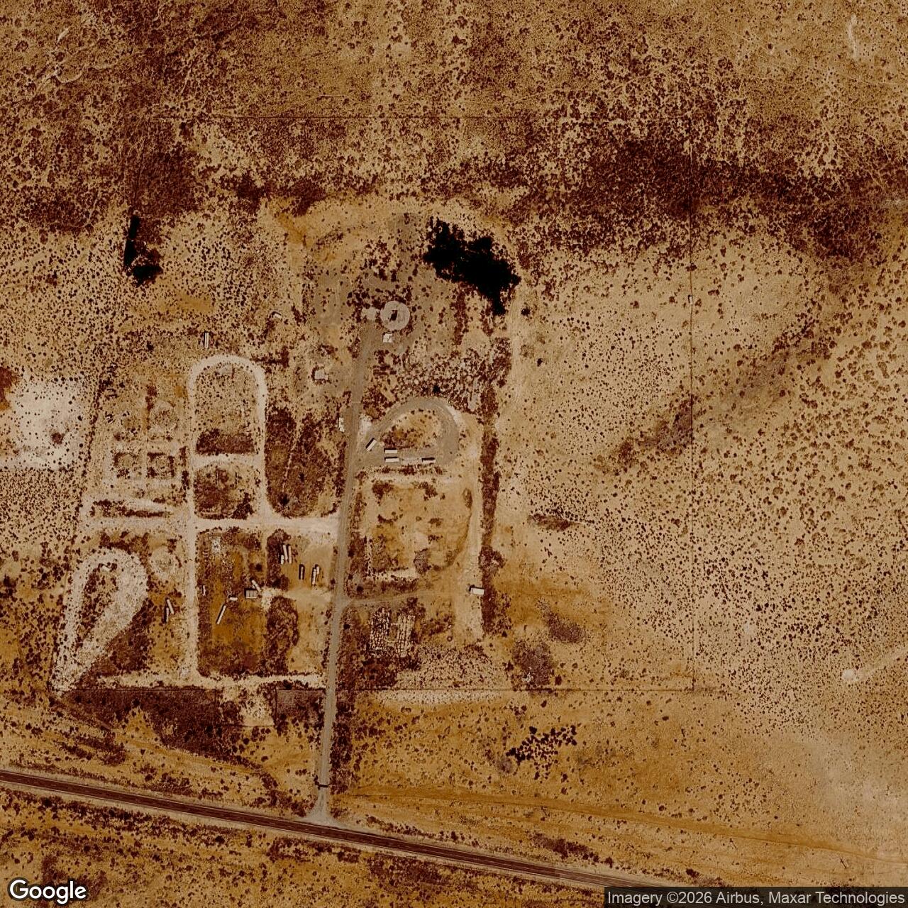 Current Google Satellite Image of Atlas F Site 579-7, New Mexico