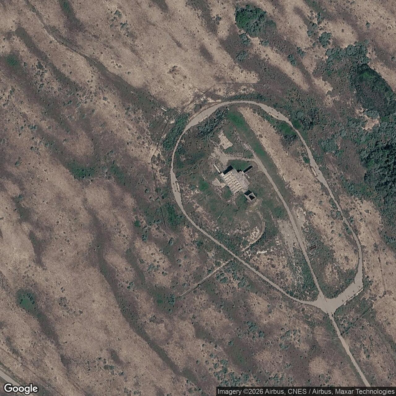 Current Google Satellite Image of Atlas E Site OSTF-1, California