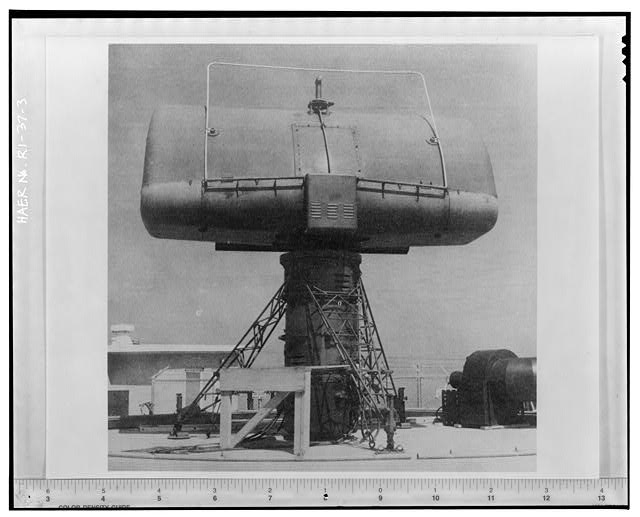 Photocopy of photograph showing acquisition radar from 'Procedures and Drills for the NIKE Hercules Missile Battery,' Department of the Army Field Manual, FM-44-82 from Institute for Military History, Carlisle Barracks, Carlisle, PA, 1959