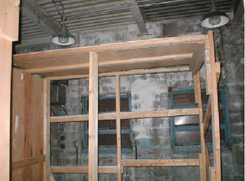 Inside of Building L-11.  View to SouthWest.