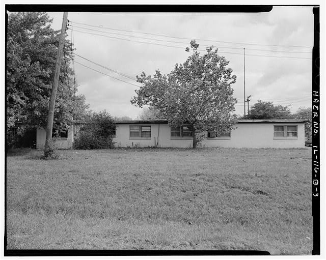 ADMINISTRATION BUILDING, REAR SIDE, LOOKING EAST.