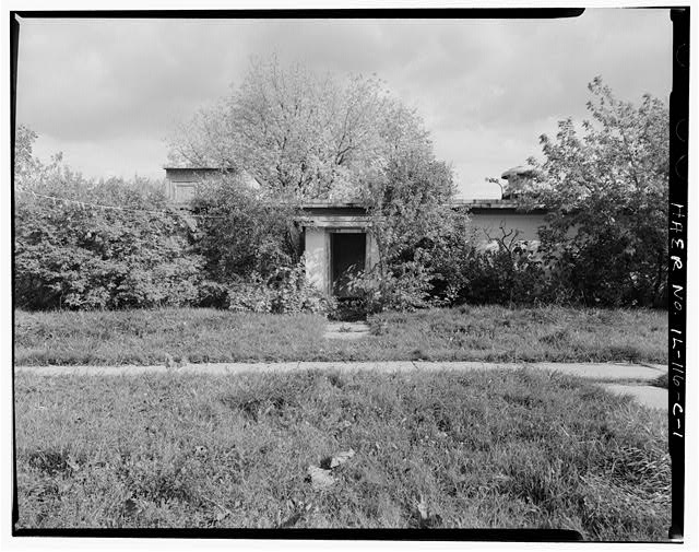 MESS HALL, FRONT, LOOKING EAST