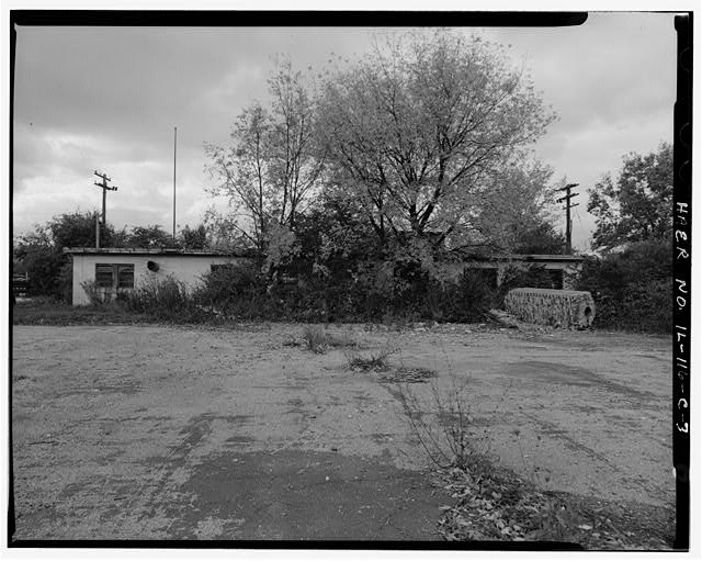 MESS HALL, REAR SIDE, LOOKING WEST