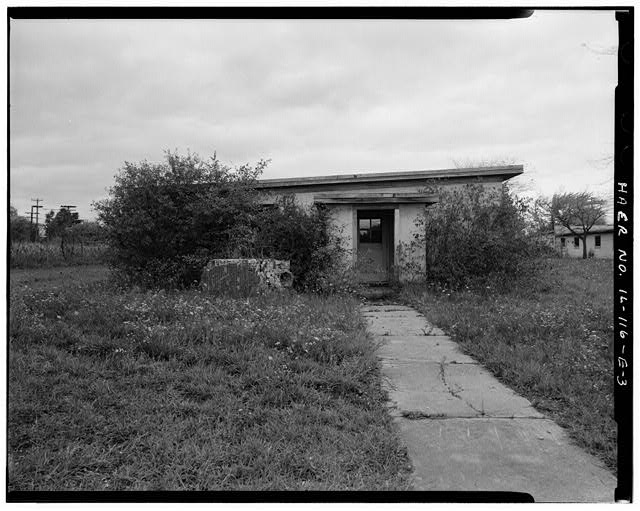 BARRACKS, SHORTER BUILDING, LEFT SIDE, LOOKING NORTH