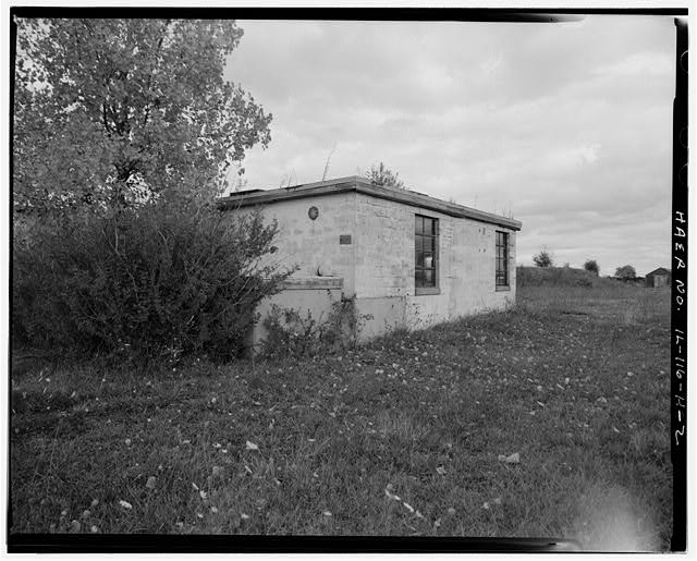 PUMP HOUSE, REAR AND LEFT SIDES, LOOKING NORTHEAST