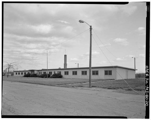 VIEW NORTHEAST, administration headquarters and command offices