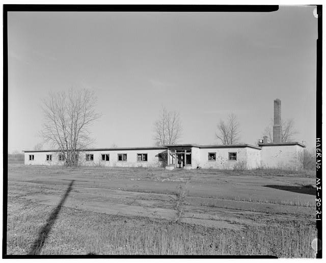 VIEW NORTHEAST, E.M. Barracks