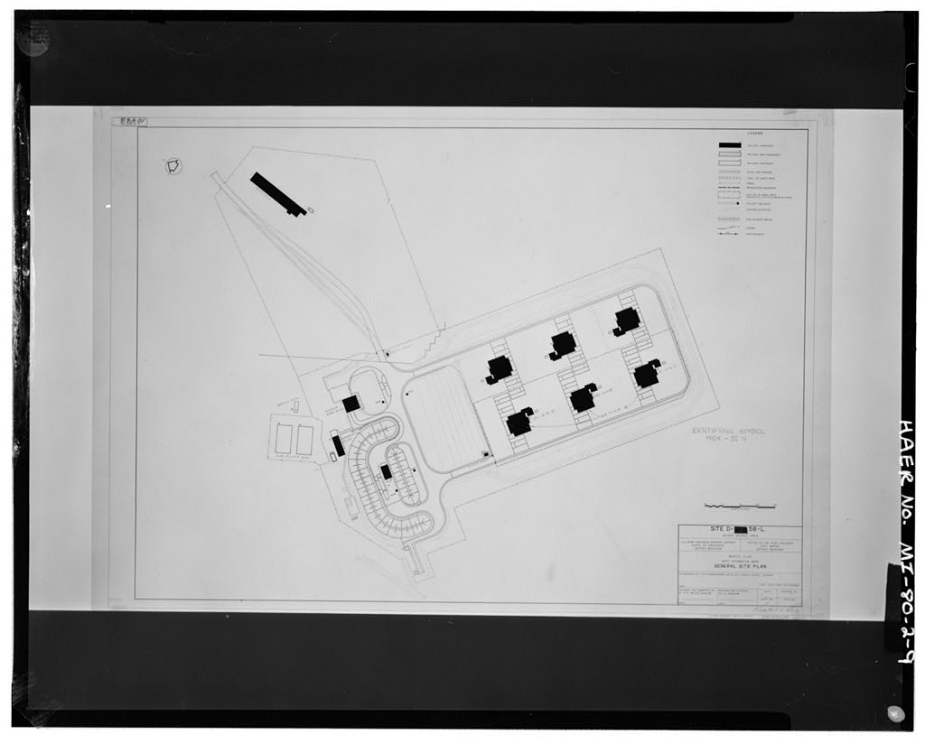 Site D-58-L, General Site Plan, U.S. Army Corps of Engineers, no date