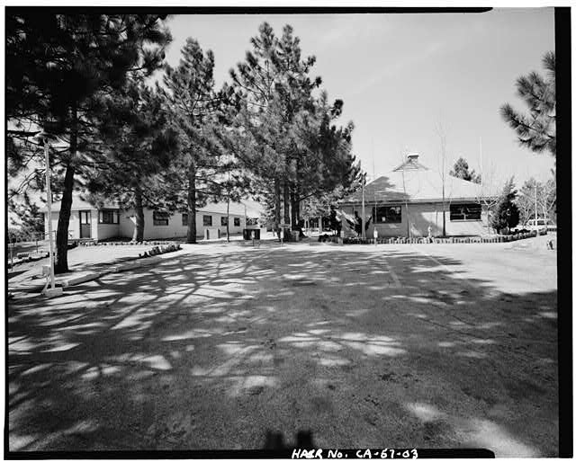 VIEW OF BARRACKS AREA, LOOKING WEST