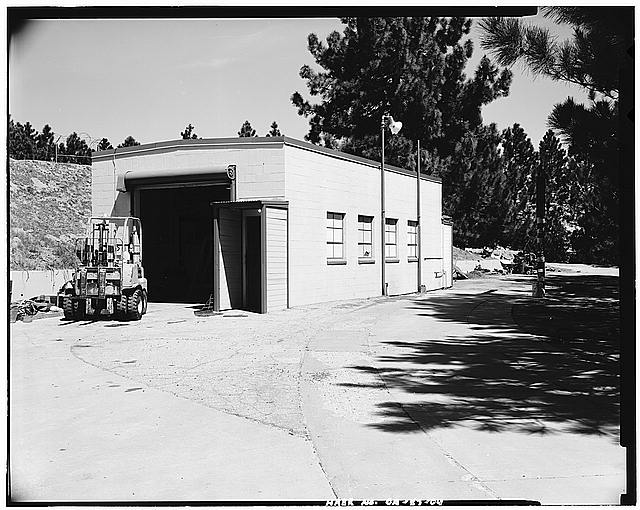 VIEW SHOWING SET OF BUILDINGS IN LAUNCH AREA, LOOKING NORTHWEST