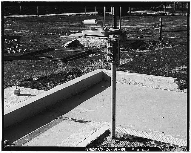 VIEW OF CONTROL BOX AT 'CATFISH' SILO, LOOKING NORTH