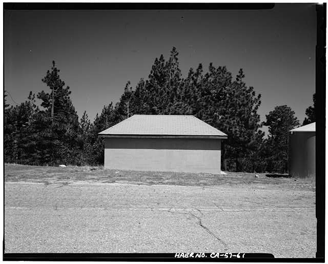 VIEW SHOWING NORTH SIDE OF RADAR ROAD AND STORAGE BUILDINGS