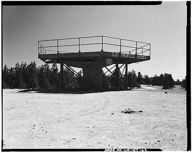 VIEW OF RADAR TOWER PLATFORM, LOOKING EAST