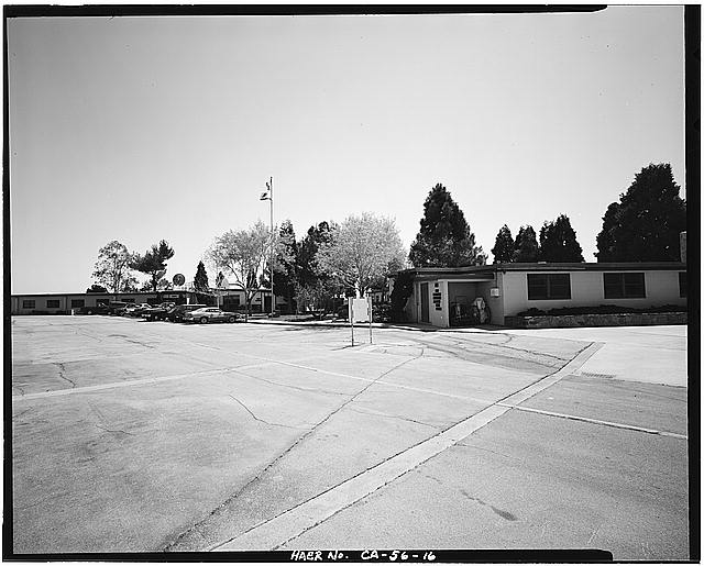 VIEW OF OFFICE/CLASSROOM AND DORMITORY, LOOKING EAST