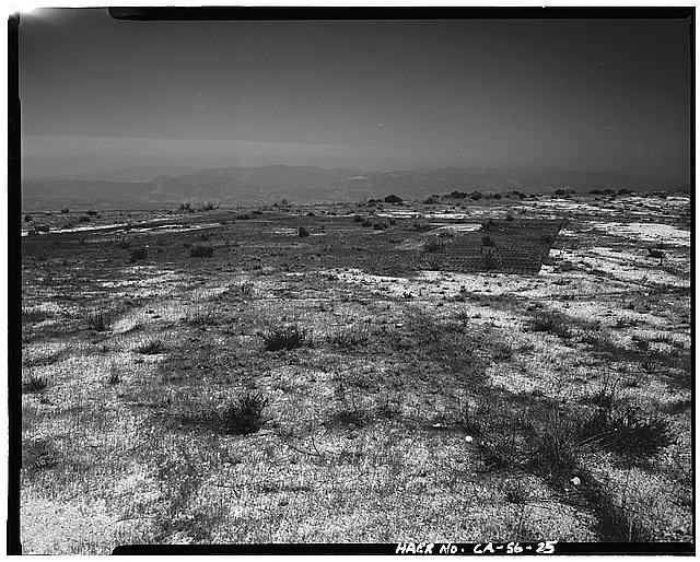 VIEW OF HELIPAD WITH STEEL MESH AT RADAR SITE, LOOKING NORTH