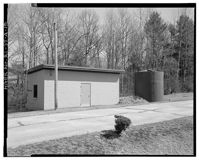 Launch Area, Pump House and storage tanks VIEW SOUTHEAST, WEST ELEVATION