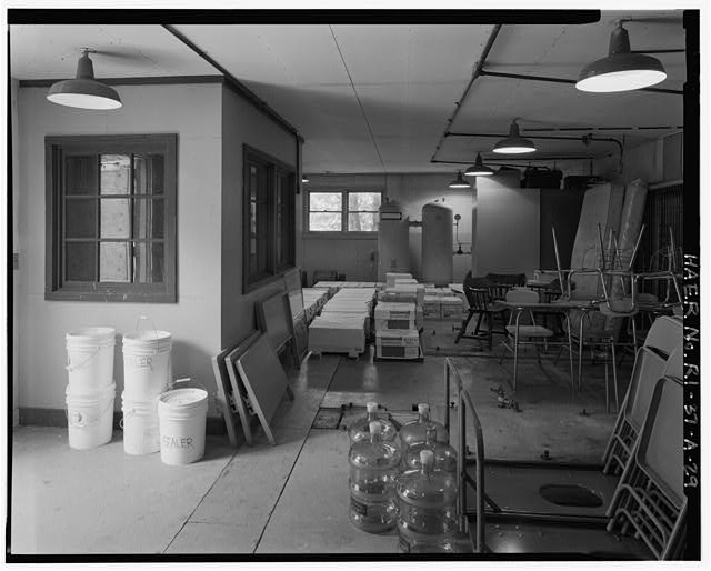 Launch Area, Generator Building, general interior view showing high-pressure tanks against north wall VIEW NORTH