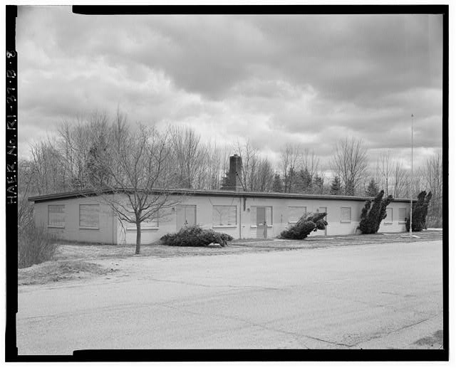 Control Area, Administration Building VIEW SOUTHEAST, NORTHWEST ELEVATION