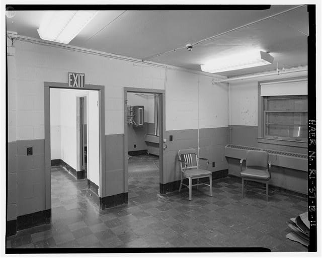 Control Area, Administration Building, interior view of former offices VIEW NORTHEAST