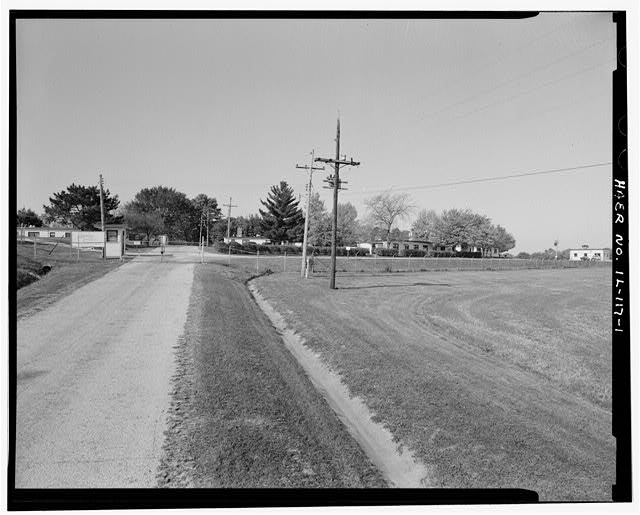 OVERALL VIEW OF ENTRANCE TO BATTERY CONTROL AREA, LOOKING WEST