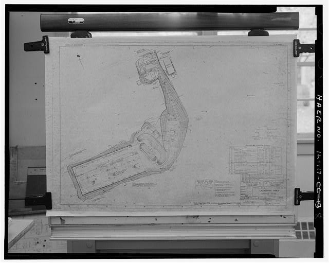 PHOTOCOPY, GRADING PLAN DRAWING OF LAUNCH AREA
