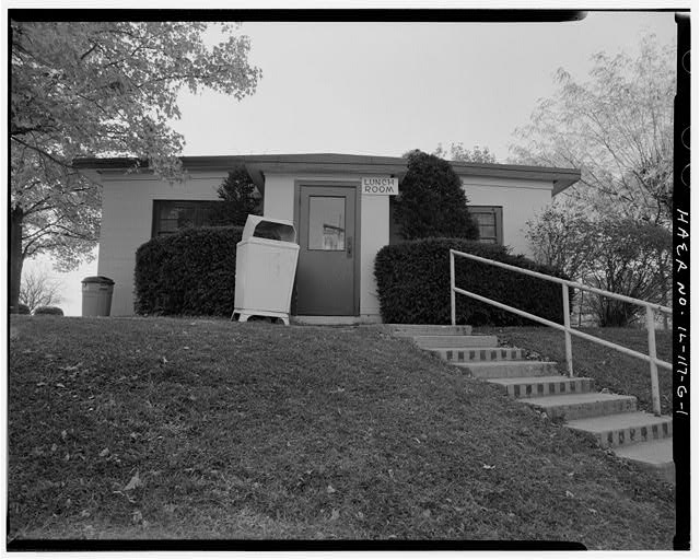 MESS HALL, FRONT, LOOKING SOUTH