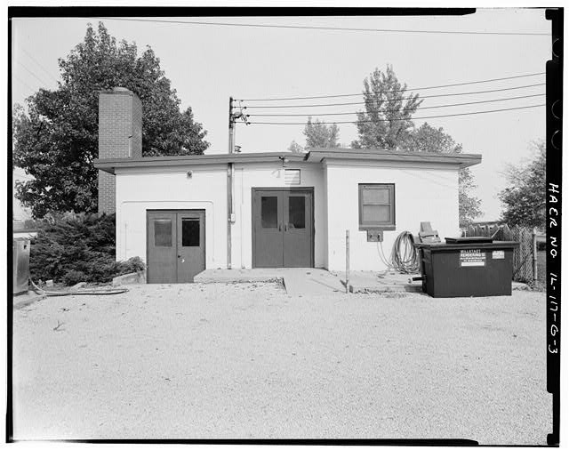 MESS HALL, REAR SIDE, LOOKING NORTH