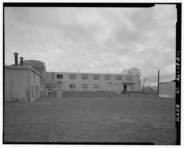 Nike Missile Site Summit, Alaska VIEW OF MECHANICAL ROOM CONSTRUCTED OF CONCRETE MASONRY UNITS AND A WOOD FRAME ENLISTED MEN BARRACKS. 