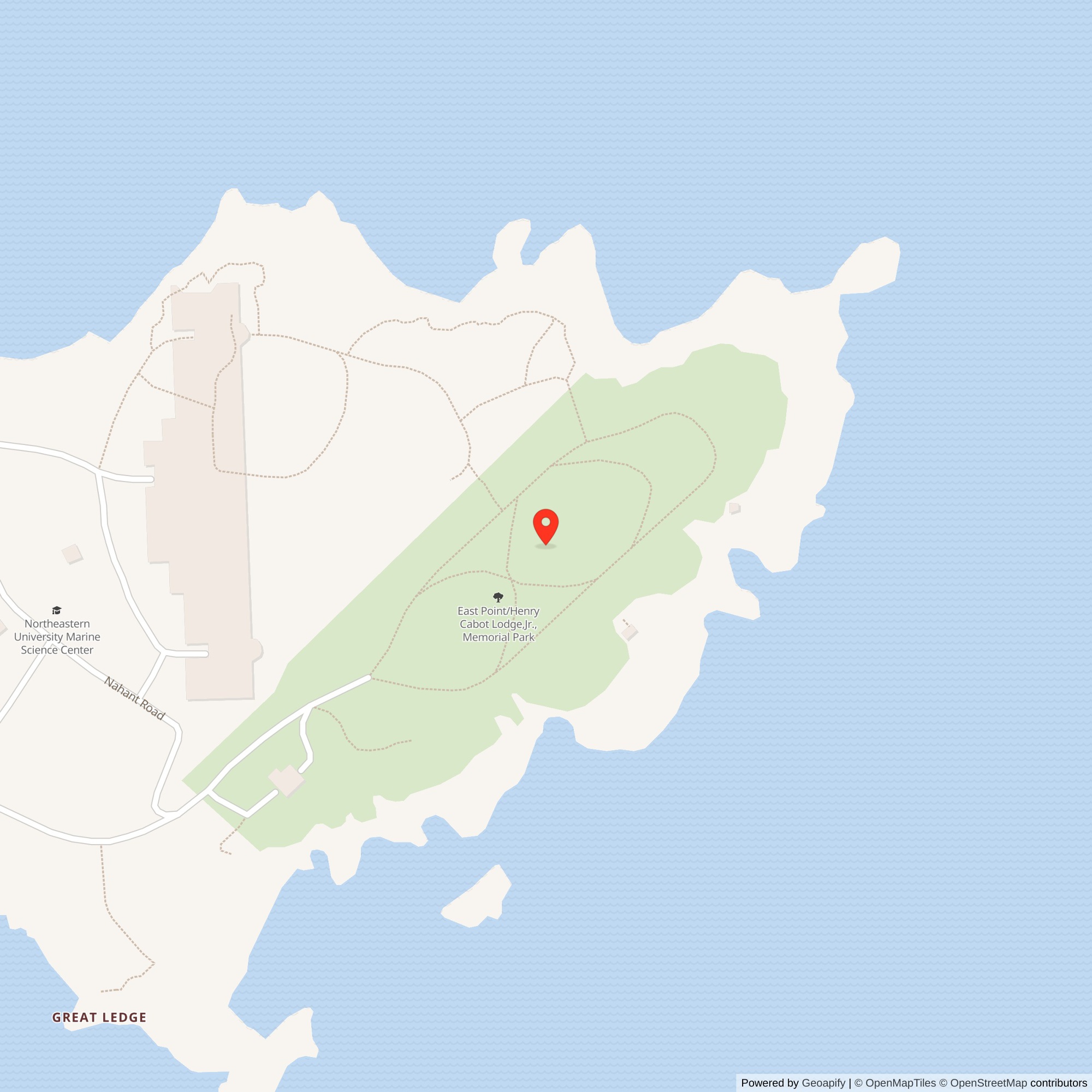Map showing location of Nike Site B-17L, Massachusetts