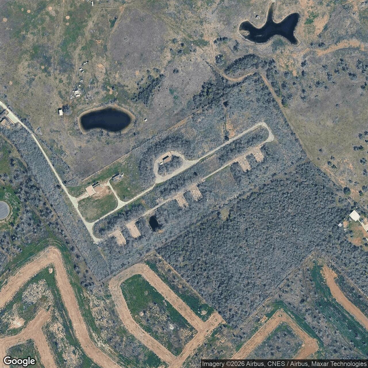 Current Google Satellite Image of Nike Site BG-40L, Texas
