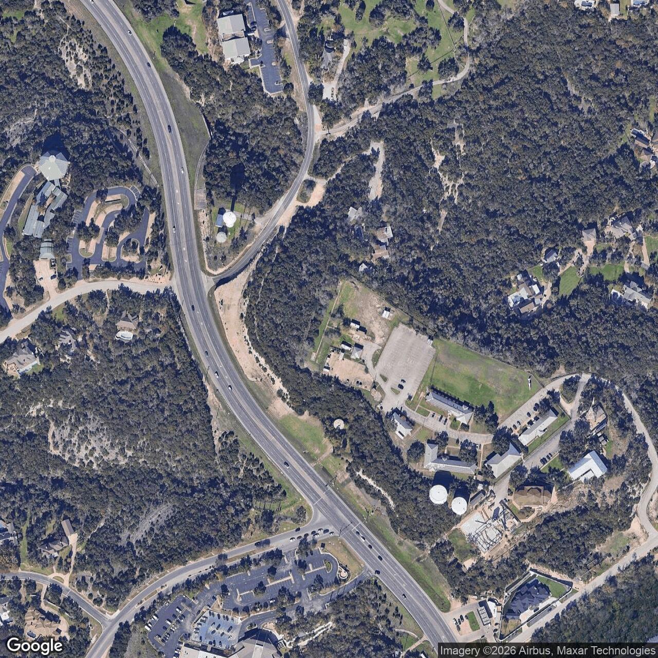 Current Google Satellite Image of Nike Site BG-80C, Texas