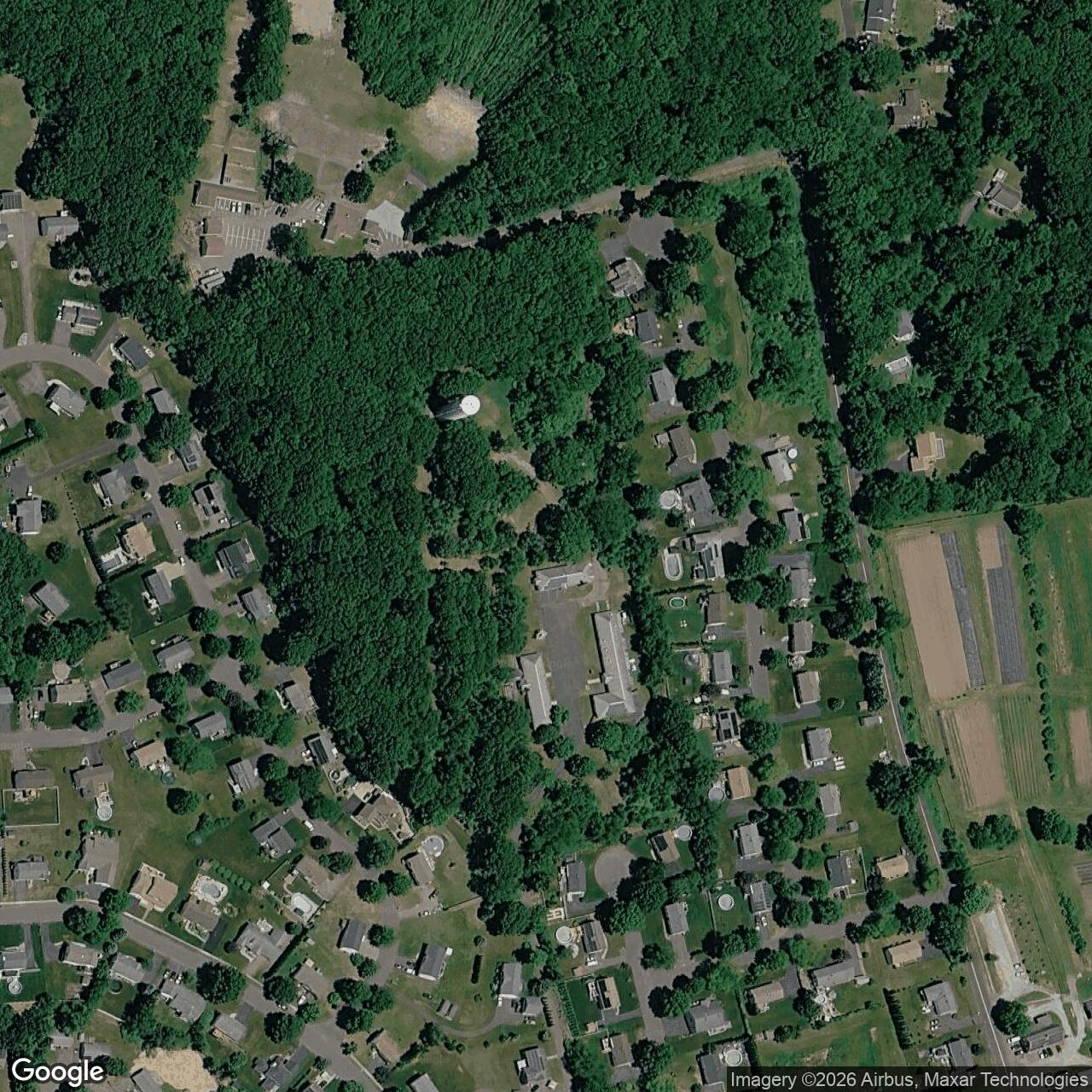 Current Google Satellite Image of Nike Site BR-04 IFC, Connecticut