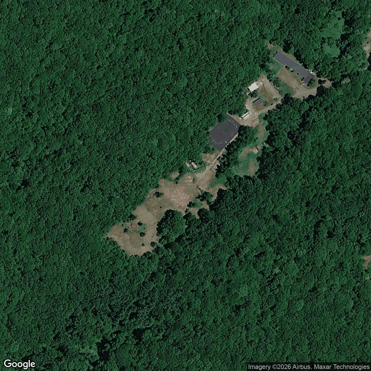 Current Google Satellite Image of Nike Site BR-04 Launch Area, Connecticut
