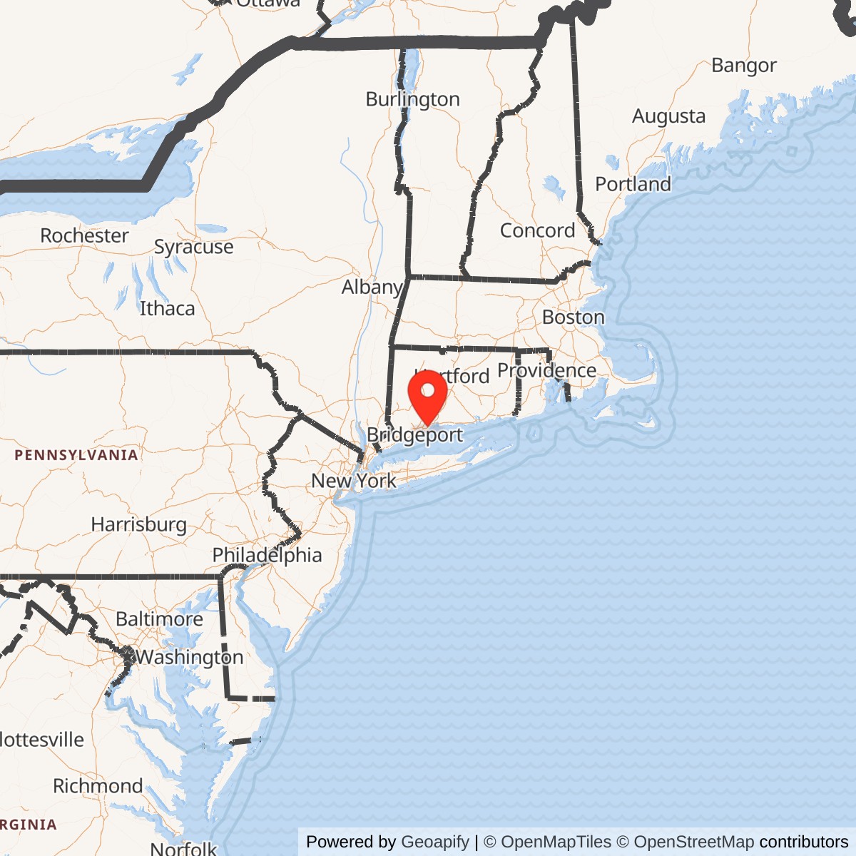 Map showing location of Nike Site BR-17 Launch Area, Connecticut