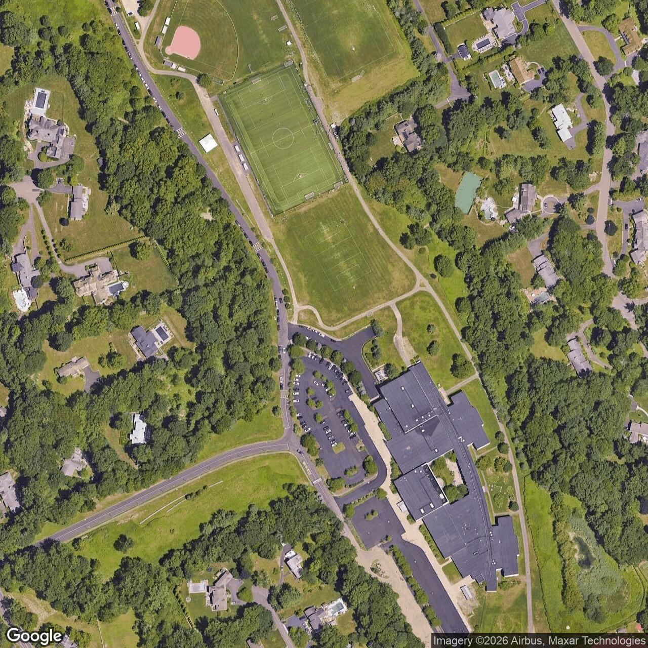 Current Google Satellite Image of Nike Site BR-73 Launch Area, Connecticut