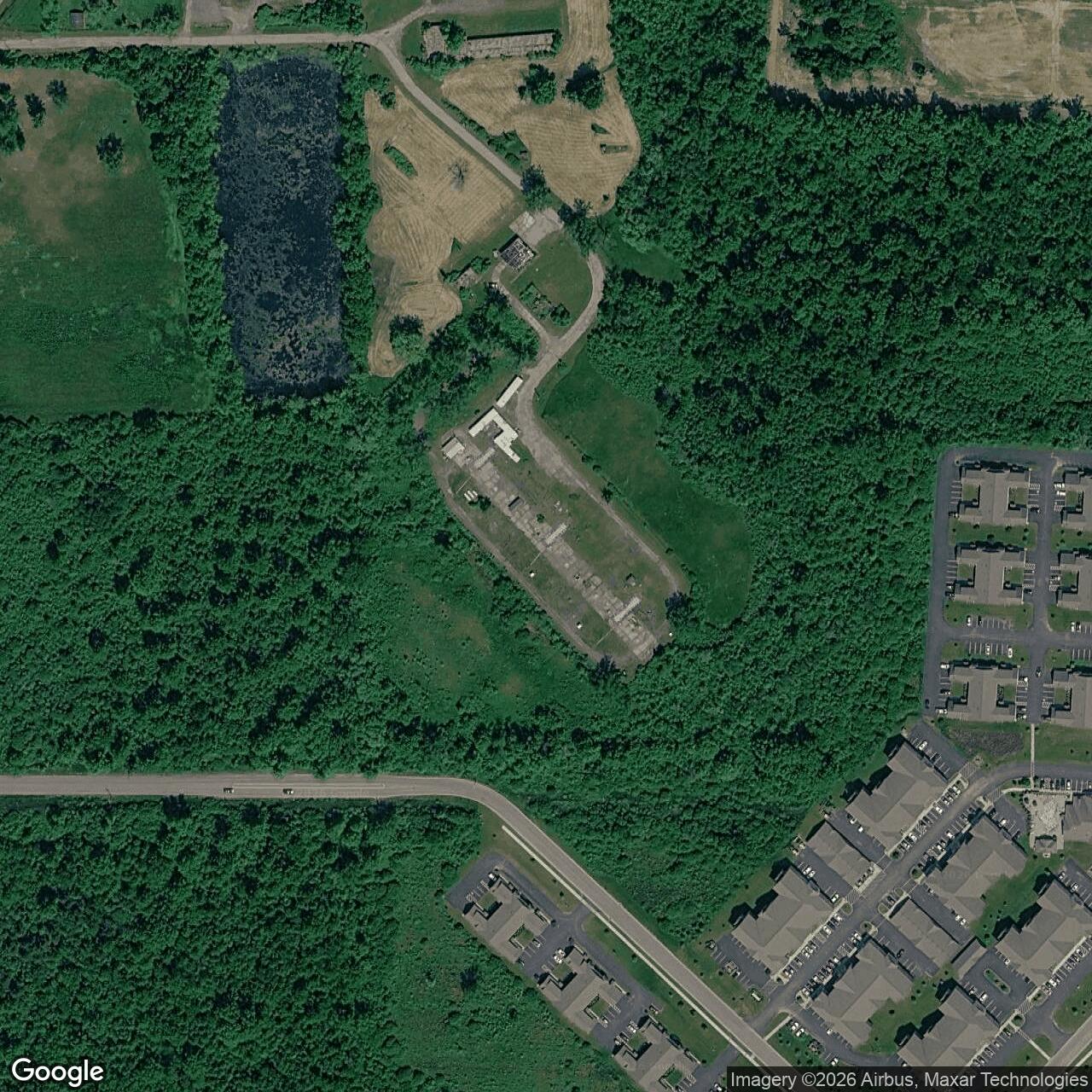 Current Google Satellite Image of Nike Site BU-09 Launch Area, New York